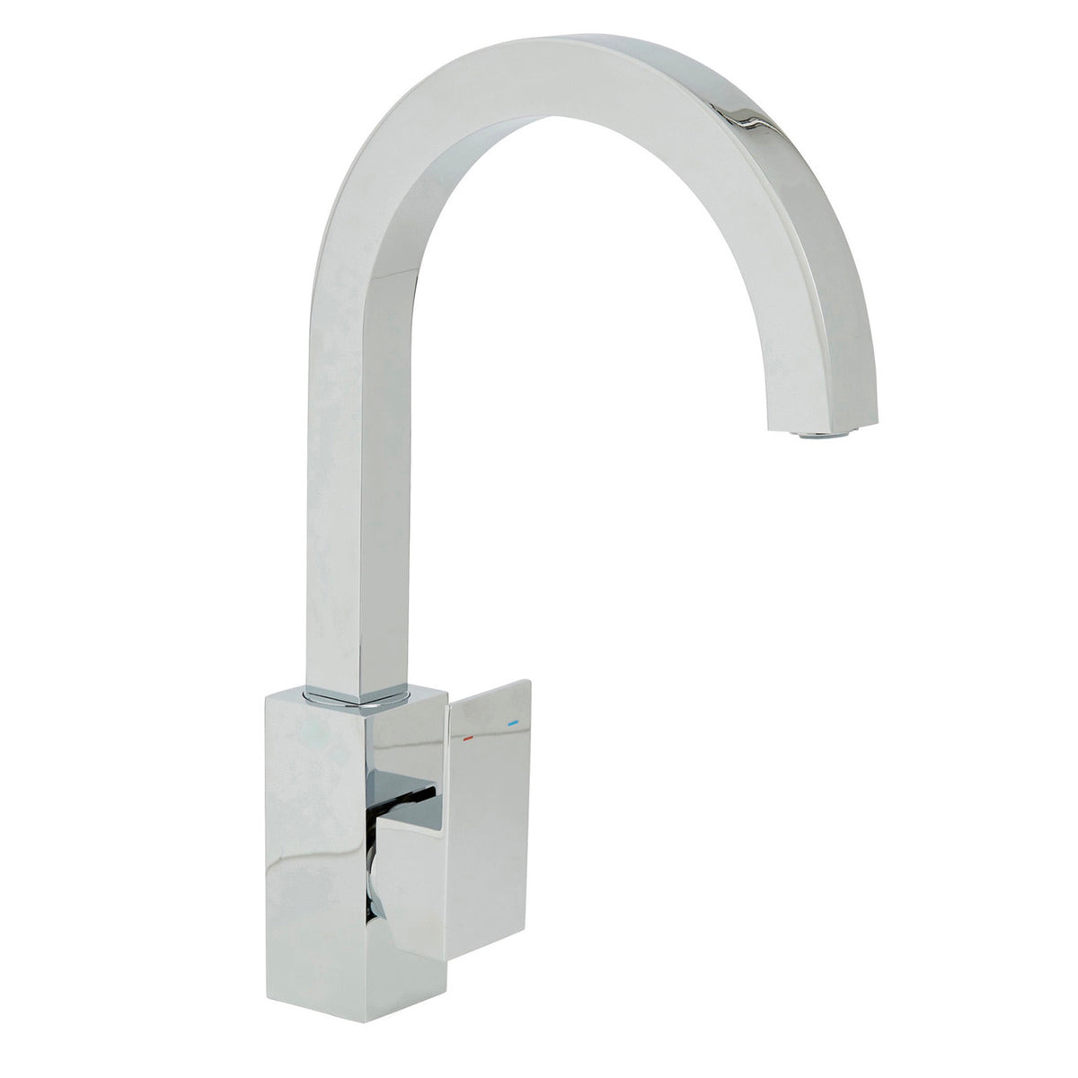 Kitchen Tap Mixer Chrome Single Lever Brass Swivel Spout Modern Faucet - Image 2
