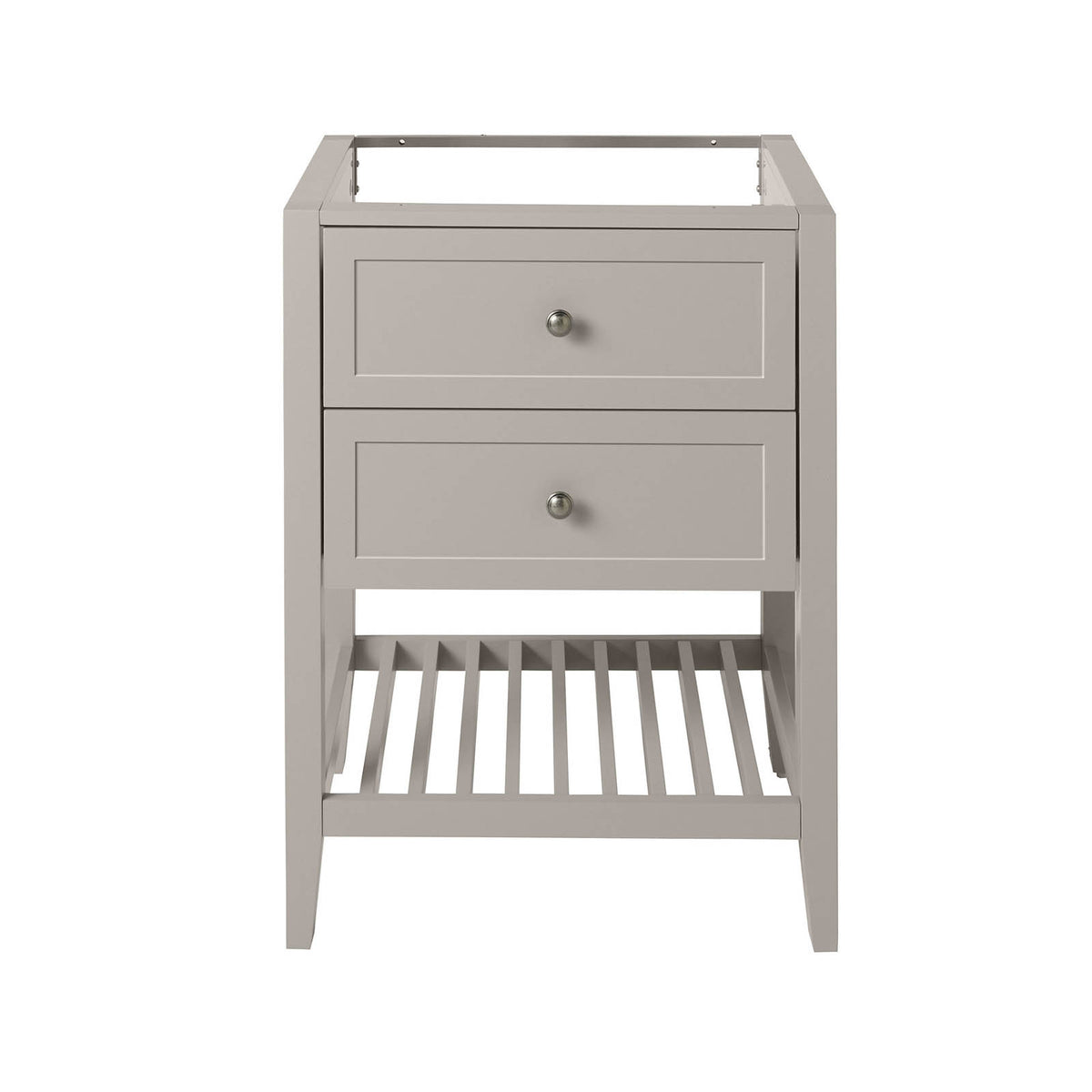 Bathroom Vanity Unit Perma Satin Grey Freestanding Storage Cabinet Furniture - Image 3