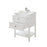 Bathroom Vanity Unit Basin Sink Satin White Freestanding Storage Cabinet - Image 6