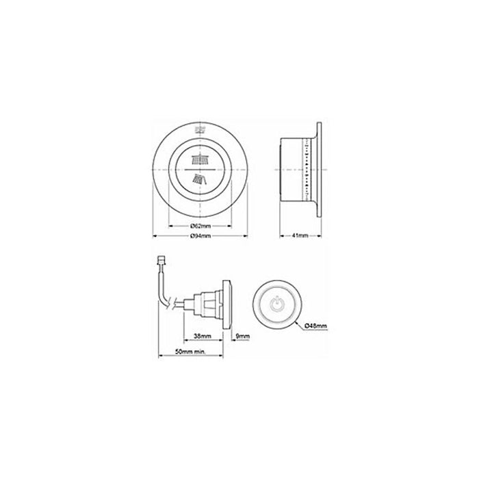 Mira Mixer Shower System Twin Round Head Chrome Thermostatic App Control - Image 5