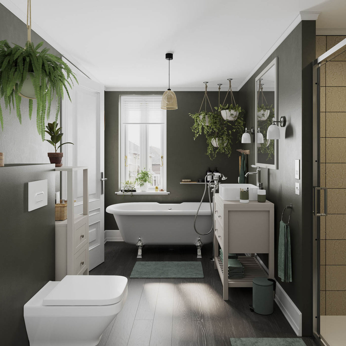 Zagar Concealed Toilet Cistern Wall Hung Frame Bathroom WC Grey (H)121.8cm - Image 7