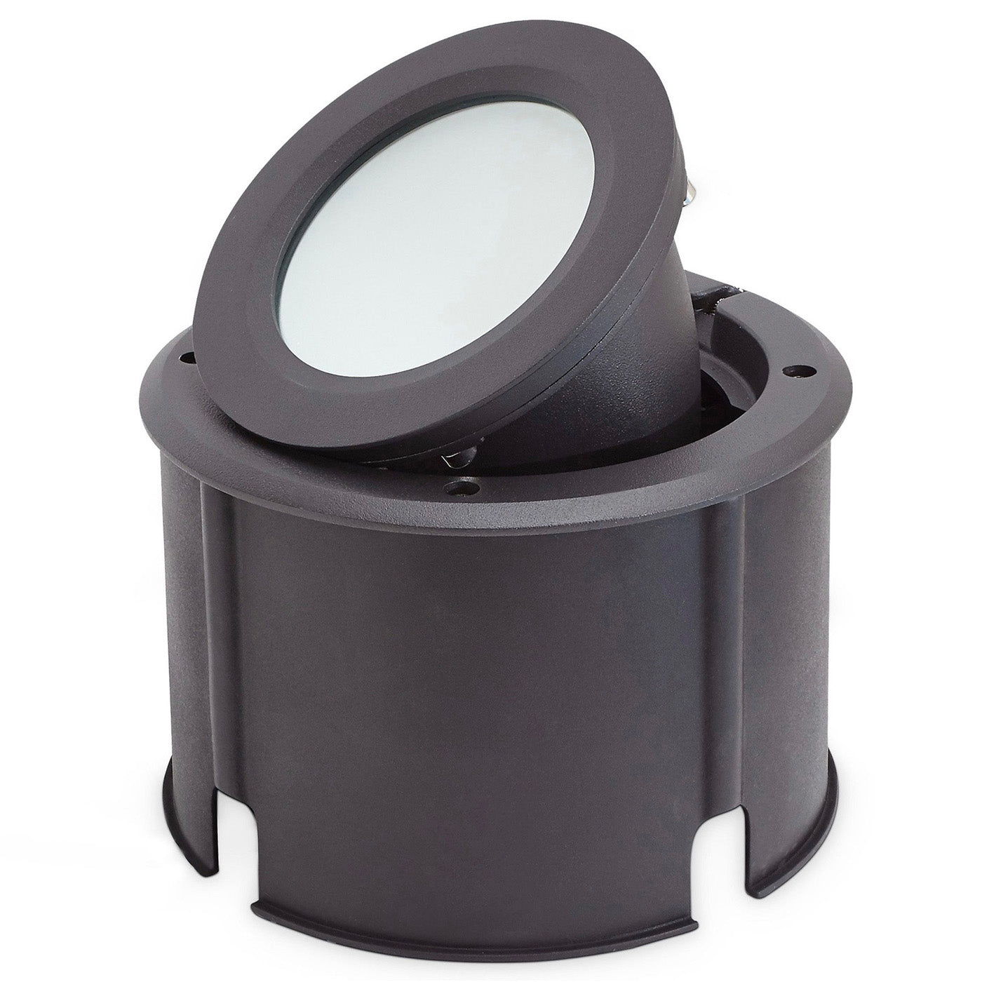 Blooma Dodson Matt Black Mains-powered Neutral white LED Decking Light - Image 1
