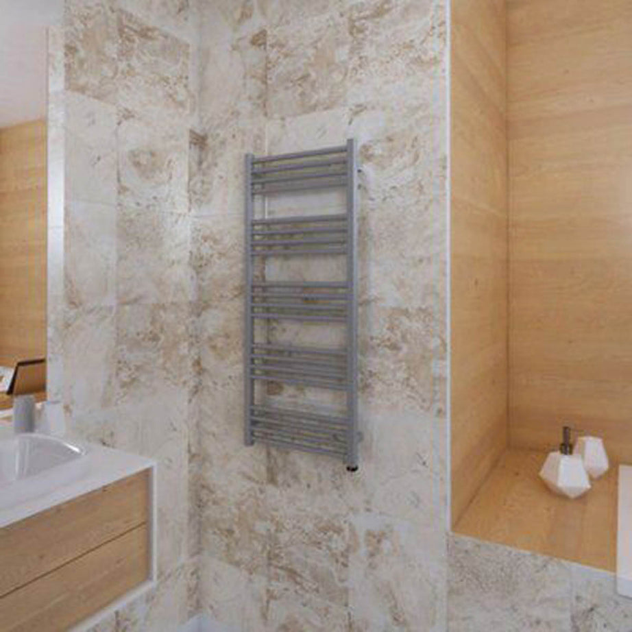 Terma Fiona Electric Towel Radiator Sparkling Gravel 1140x480mm - Image 2