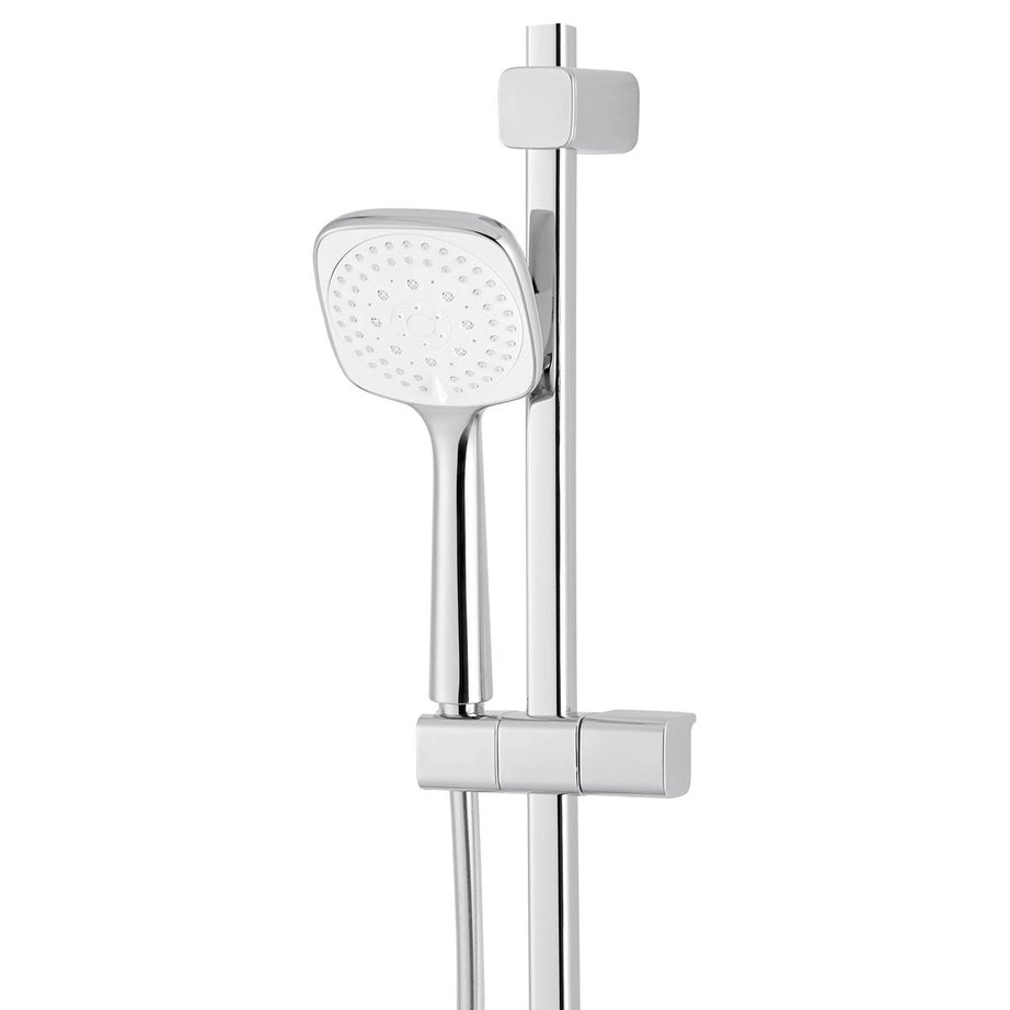 Thermostatic Mixer Shower 3 Spray Pattern Brass Square Head Modern Bathroom - Image 6