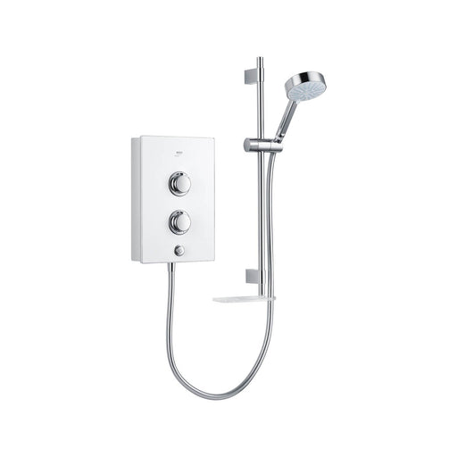 Mira Electric Shower White 4 Spray Pattern Round Head Bathroom Modern 9.5kW - Image 1