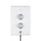 Mira Electric Shower White 4 Spray Pattern Round Head Bathroom Modern 9.5kW - Image 5