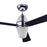 Colours Ceiling Fan Light Shek Modern Black Chrome Effect Living Room Lighting - Image 3