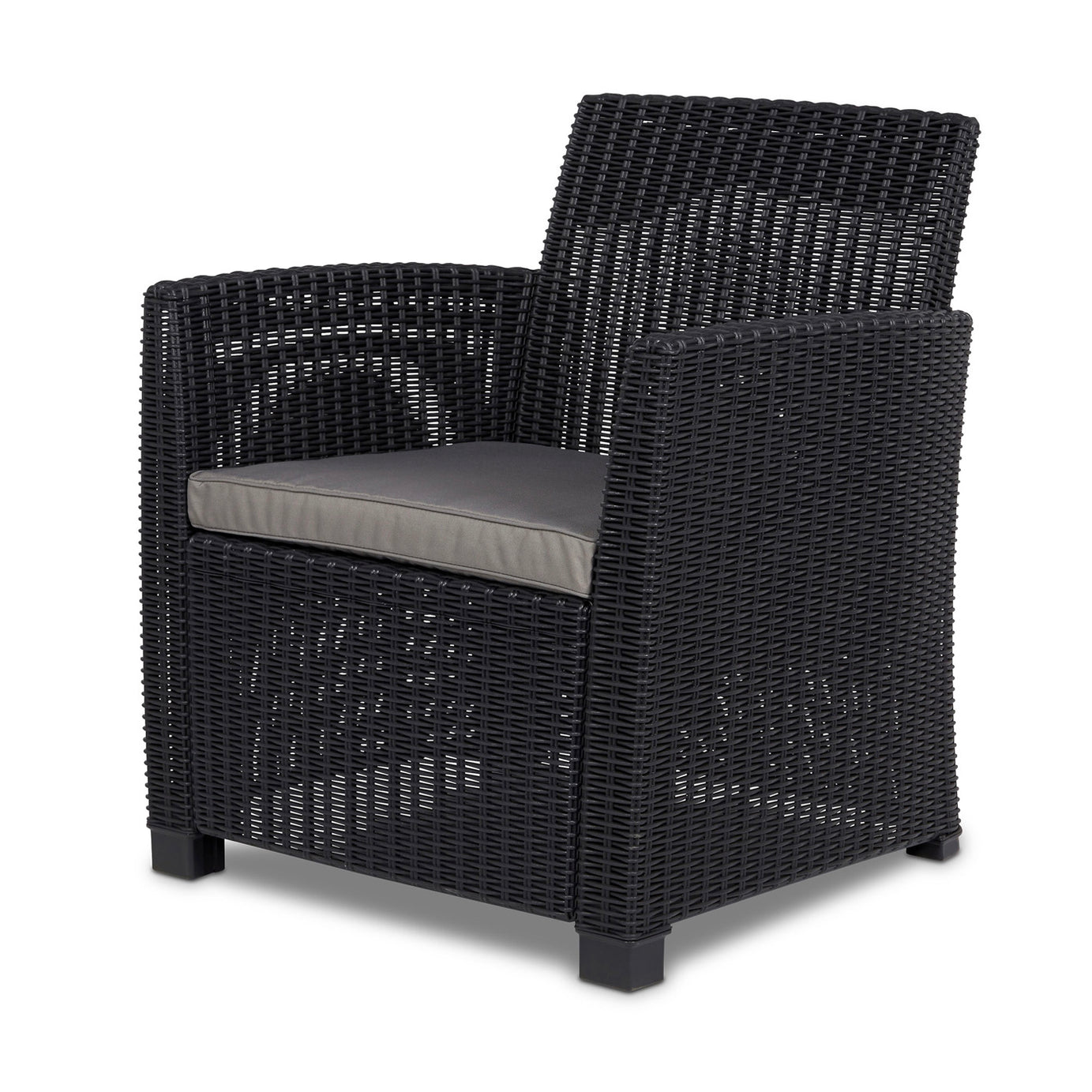 Rattan Garden Set 4 Seater Coffee Outdoor Furniture Sofa Storage 2 x  Armchair - Image 4