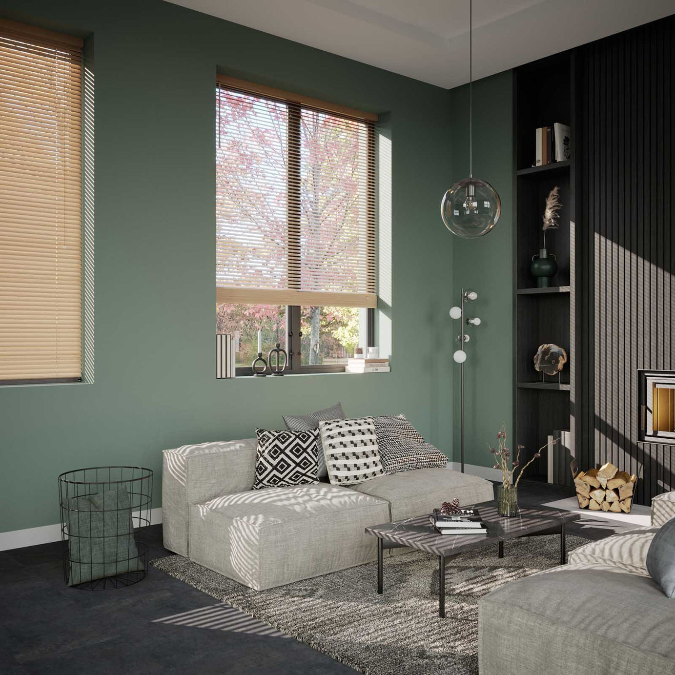 Cana Natural Oak effect Wood Venetian Blind (W)160cm (L)180cm - Image 3