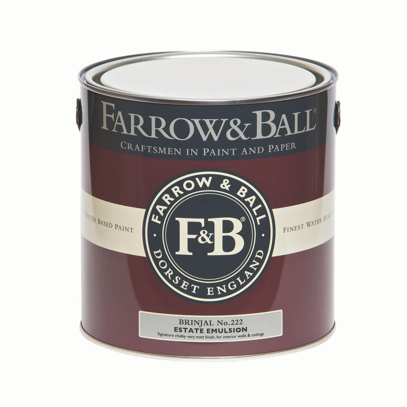 Farrow & Ball Estate Brinjal Matt Wall & ceiling Emulsion paint, 2.5L - Image 2