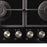 Gas Hob 4 Burner Black Glass Automatic Ignition Front Control Integrated W593mm - Image 6