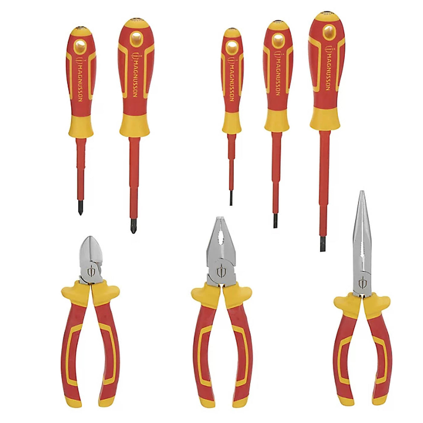 Magnusson Plier And Screwdrivers Set SCS13 Hand Tools Ergonomic Pack Of 8 - Image 2