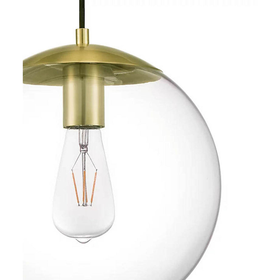 Ceiling Light Pendant Brushed Brass Adjustable Height IP20 28W 240 V (Dia)280mm - Image 2