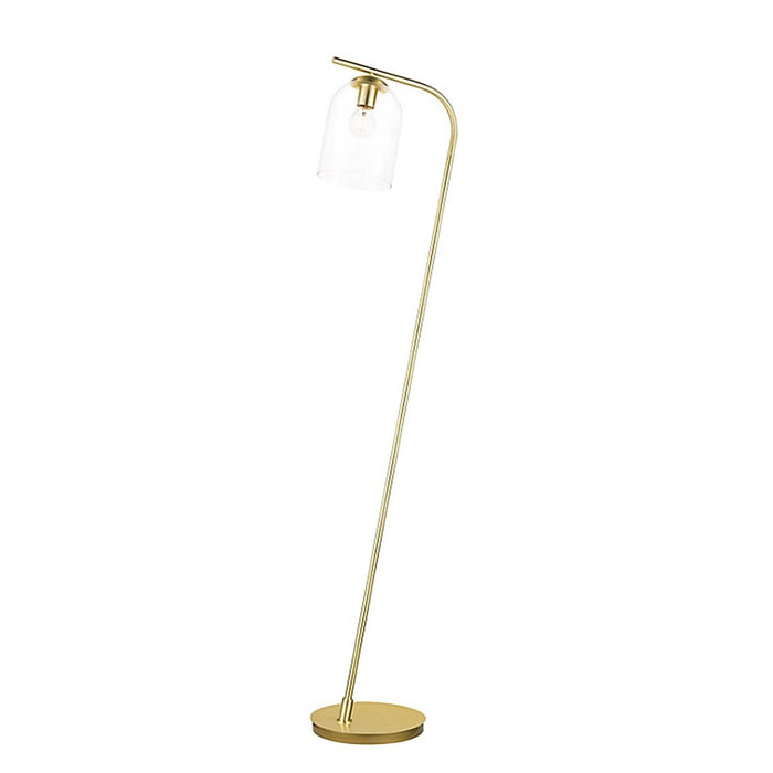 Floor Lamp Clear Glass Shade Freestanding Living Office Room Modern Tall 1.5m - Image 4