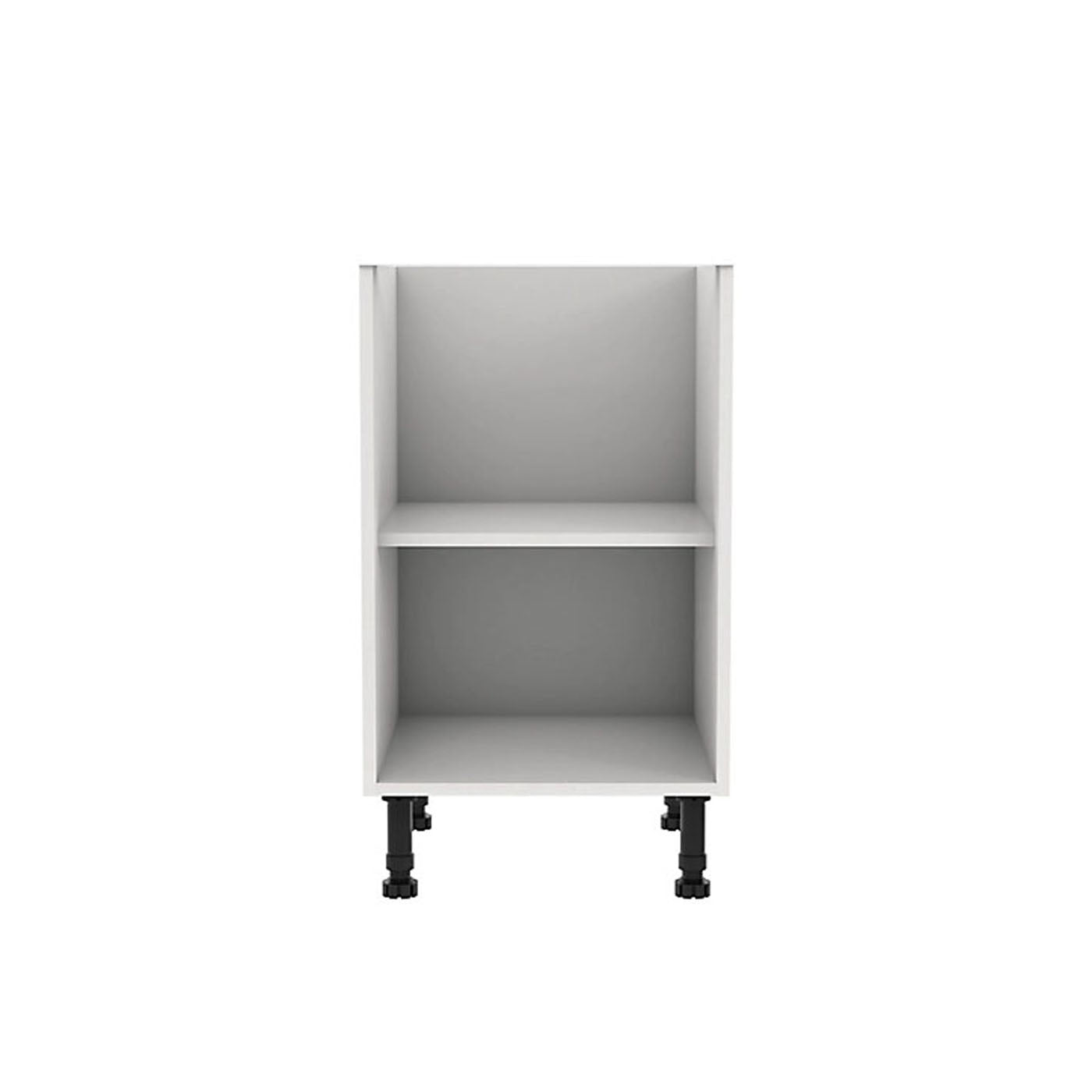 GoodHome Base Unit Caraway White Matt With Shelf Legs Easy Assembly HDF (W)500mm - Image 3