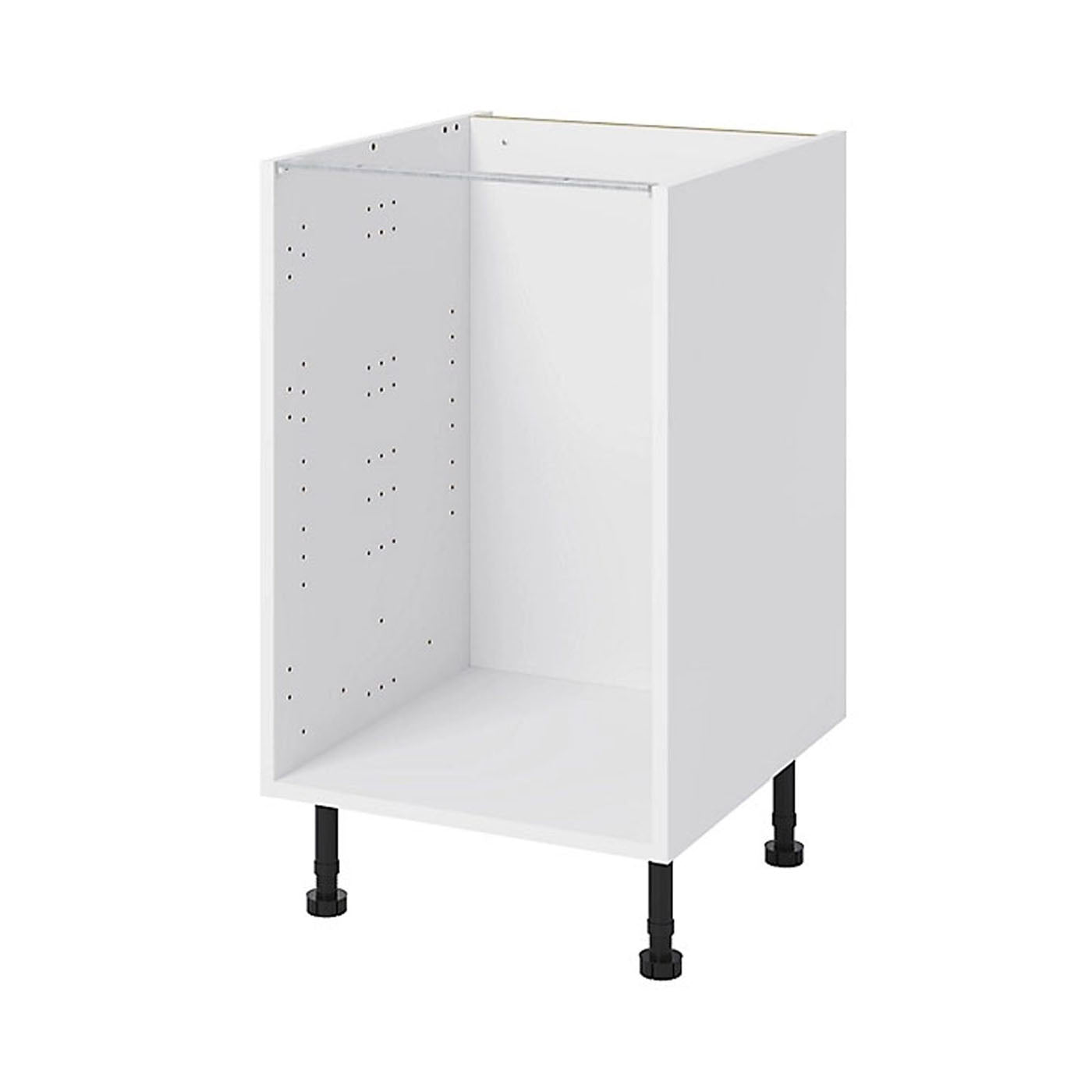GoodHome Base Unit Caraway White Matt With Shelf Legs Easy Assembly HDF (W)500mm - Image 5