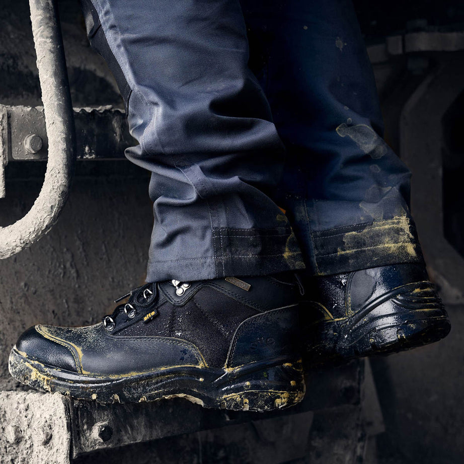 Site Safety Boots Men's Wide Fit Black Waterproof Work Shoes Steel Toe Size 11 - Image 5