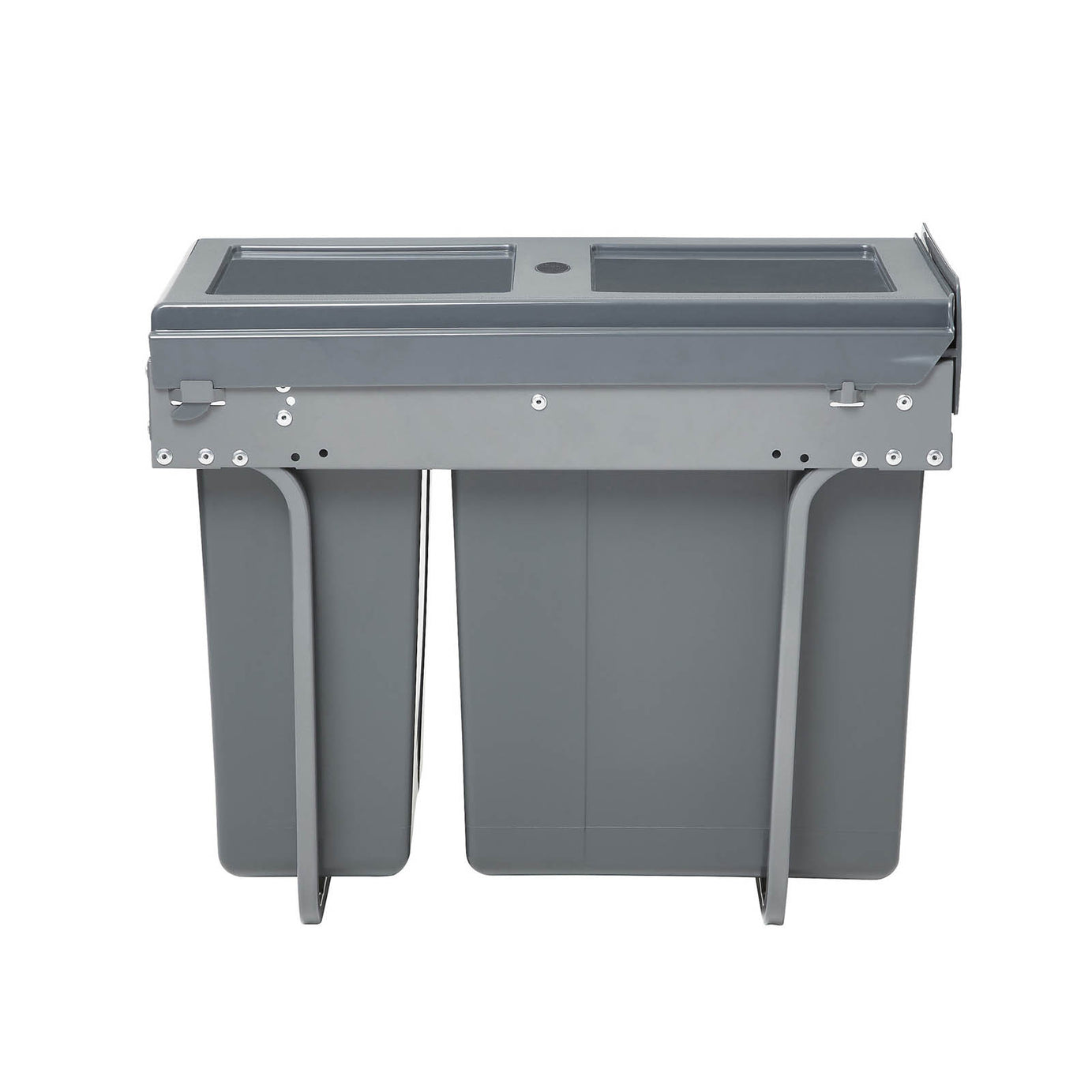 Kitchen Pull Out Bin 2 Integrated Containers Anthracite Rectangular 26L - Image 3