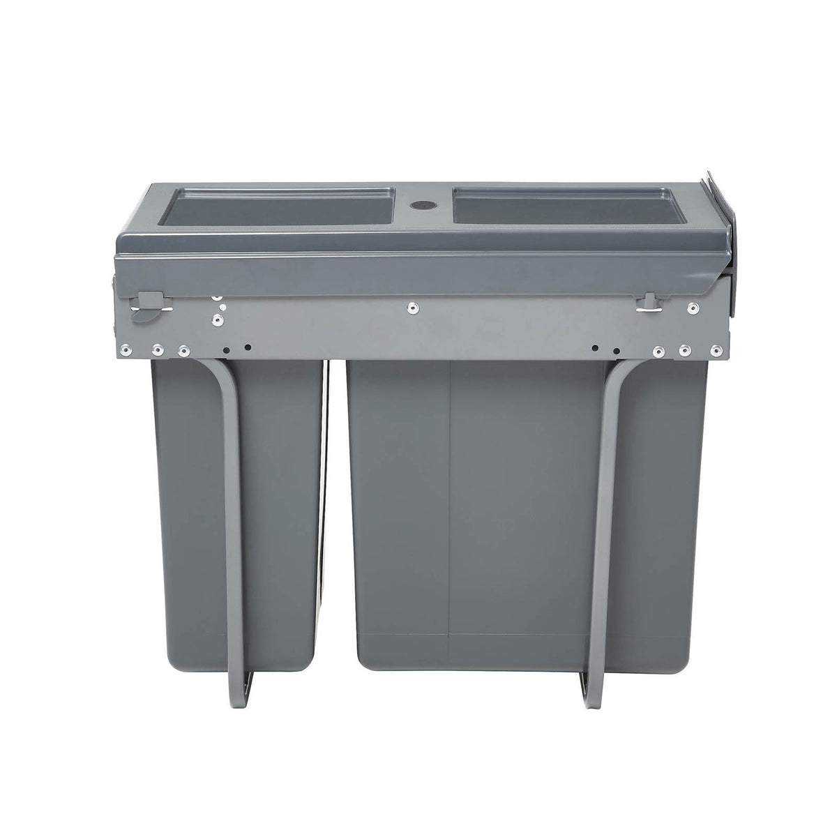 Kitchen Pull Out Bin 2 Integrated Containers Anthracite Rectangular 26L - Image 3