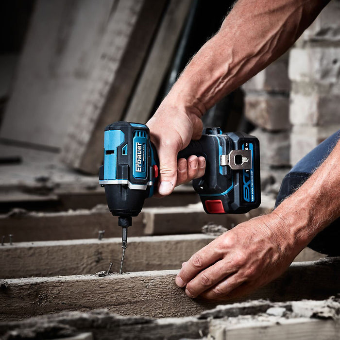 Erbauer Impact Driver Cordless 18V LED EID18-Li Brushless Compact Carry Case - Image 2