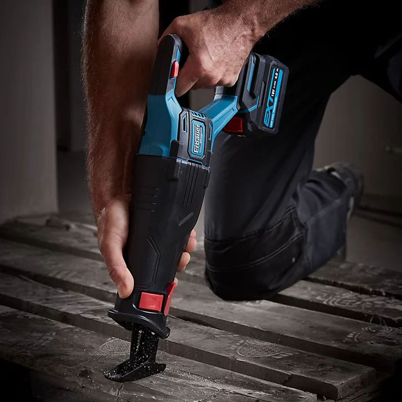 Erbauer Reciprocating Saw Cordless ERS18-Li EXT 18V 4Ah Li-ion Case Included - Image 4