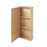 Bathroom Wall Cabinet Matt Oak Veneer Single Modern Slim 2 Shelves (H)90 (W)40cm - Image 4