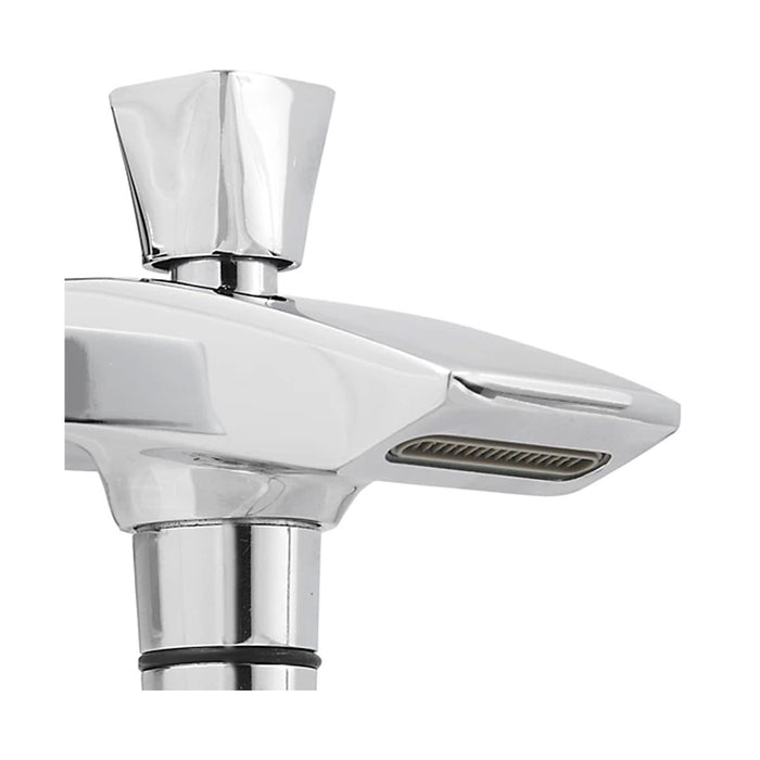 Shower Mixer Tap Bath Chrome Single Lever Wall Mounted Brass Contemporary - Image 2