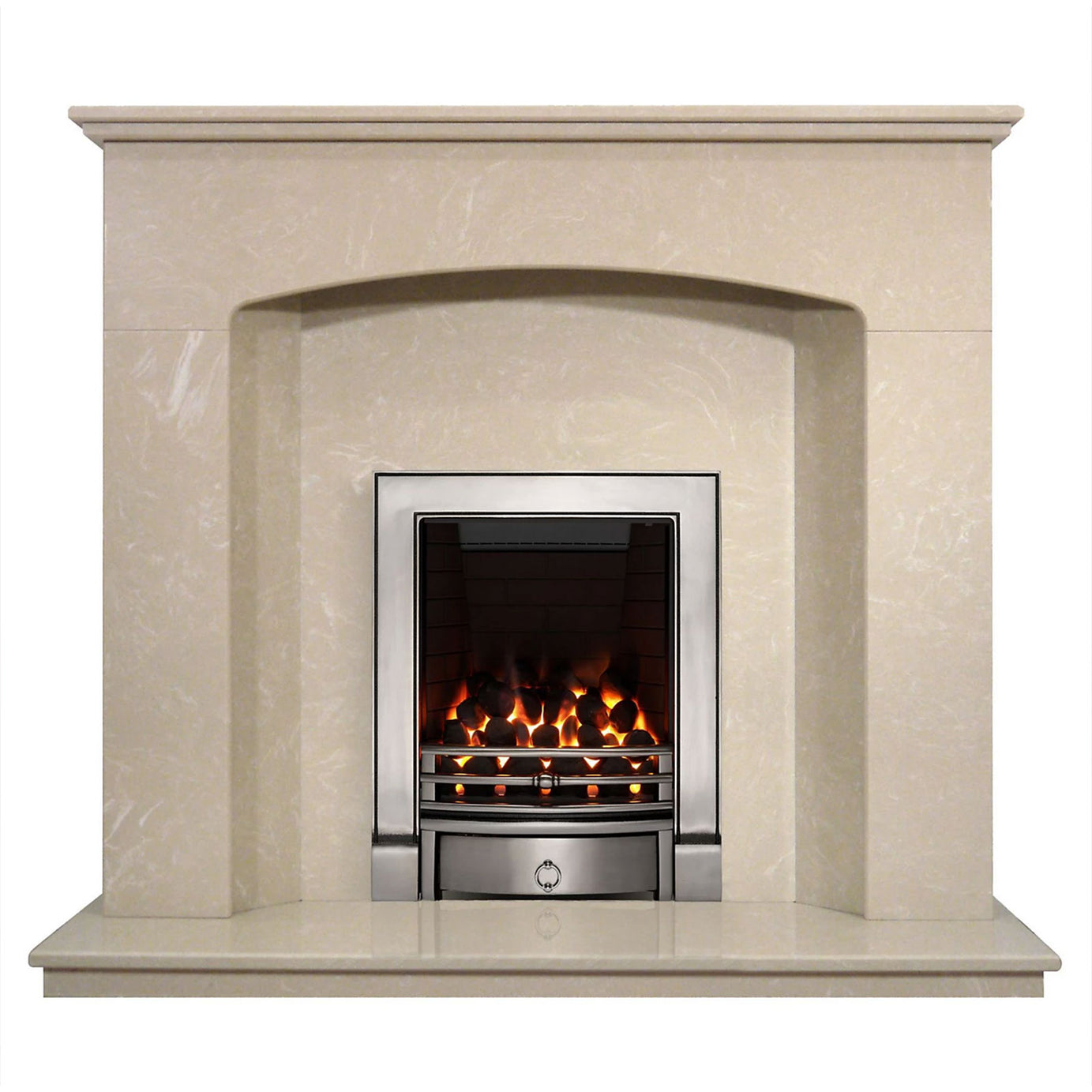 Focal Point Soho full depth Chrome effect Manual control 3.75kW Gas Fire - Image 3