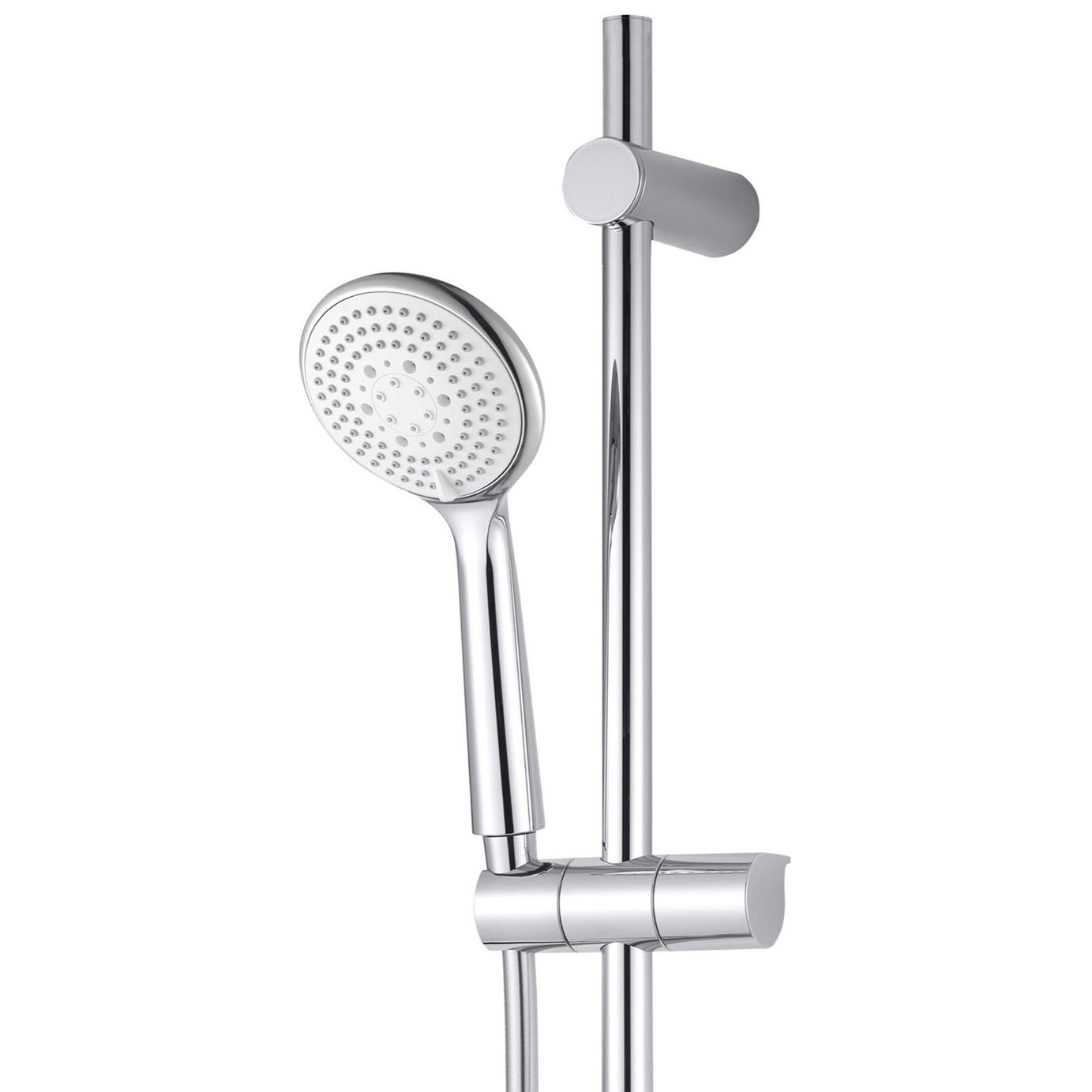 Thermostatic Mixer Shower 3 Spray Pattern Brass Round Head Bathroom Modern - Image 2