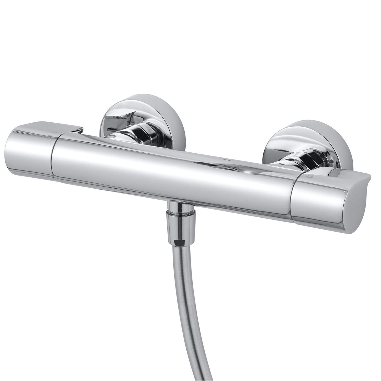 Thermostatic Mixer Shower 3 Spray Pattern Brass Round Head Bathroom Modern - Image 3