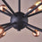 Pendant Ceiling Light 6 Lamp Steel Matt Black Copper Effect Dimmable (Dia)460 mm - Image 5