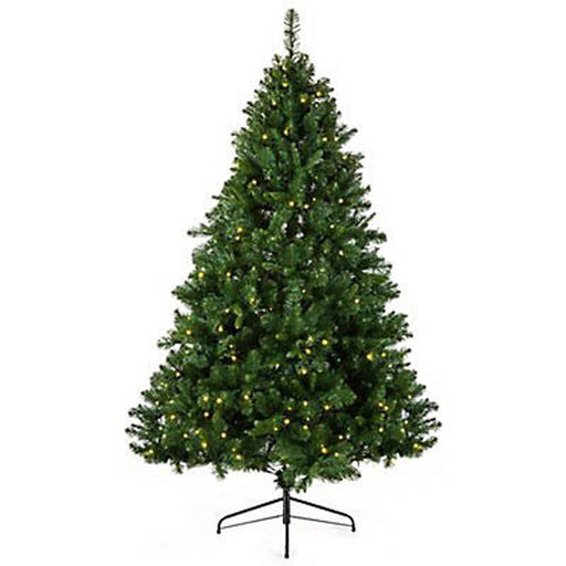 Artificial Christmas Tree Pine 280 LED Warm White Pre Lit 6ft Full Green Modern - Image 1