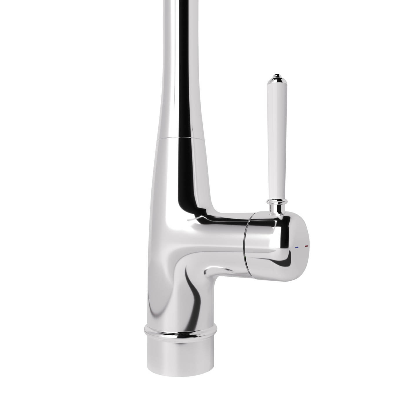 Kitchen Tap Mixer Chrome Single Side Lever Ceramic Cartridge Traditional Faucet - Image 4