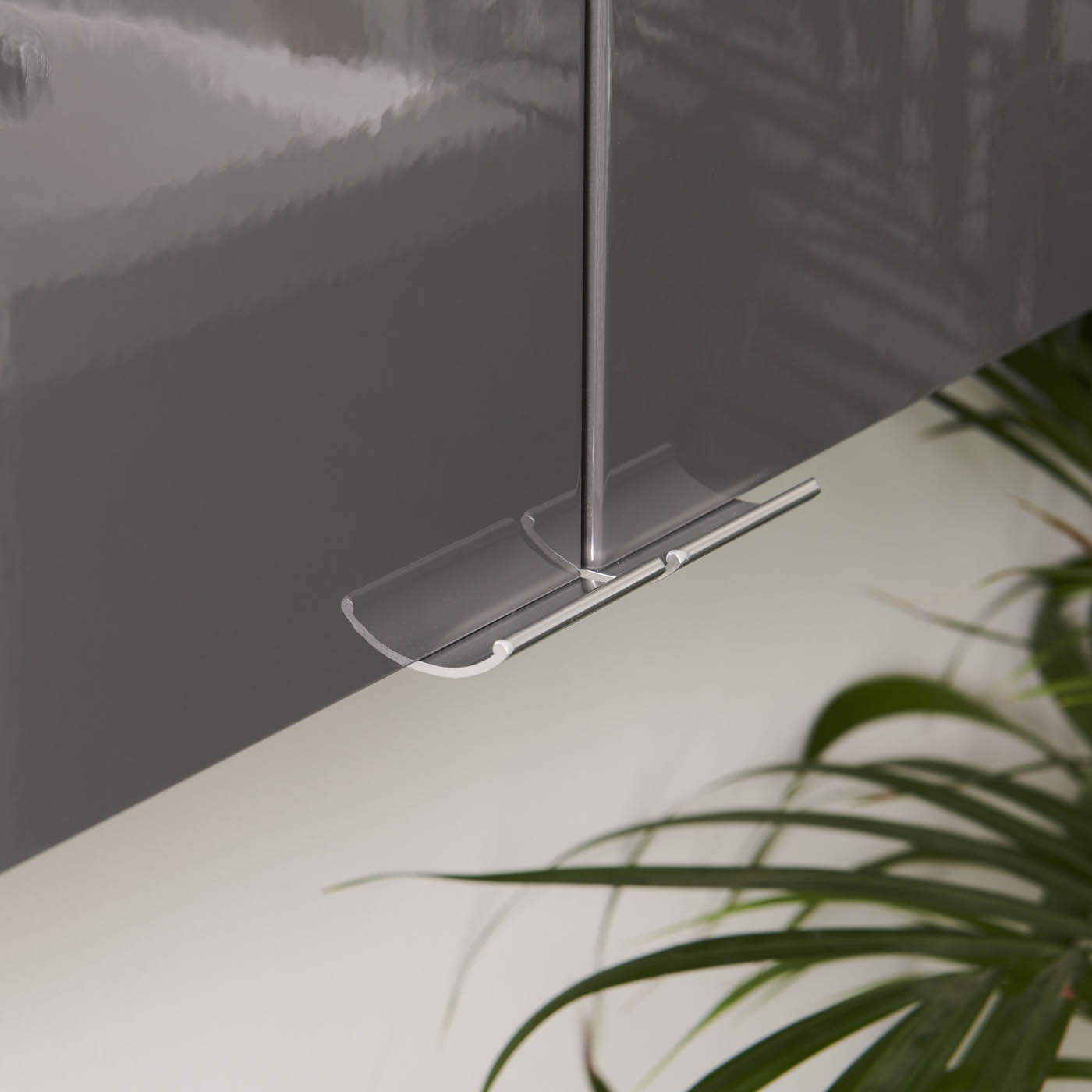 GoodHome Imandra Compact Gloss Anthracite Bathroom Double Wall cabinet (H)60cm (W)6cm - Image 3
