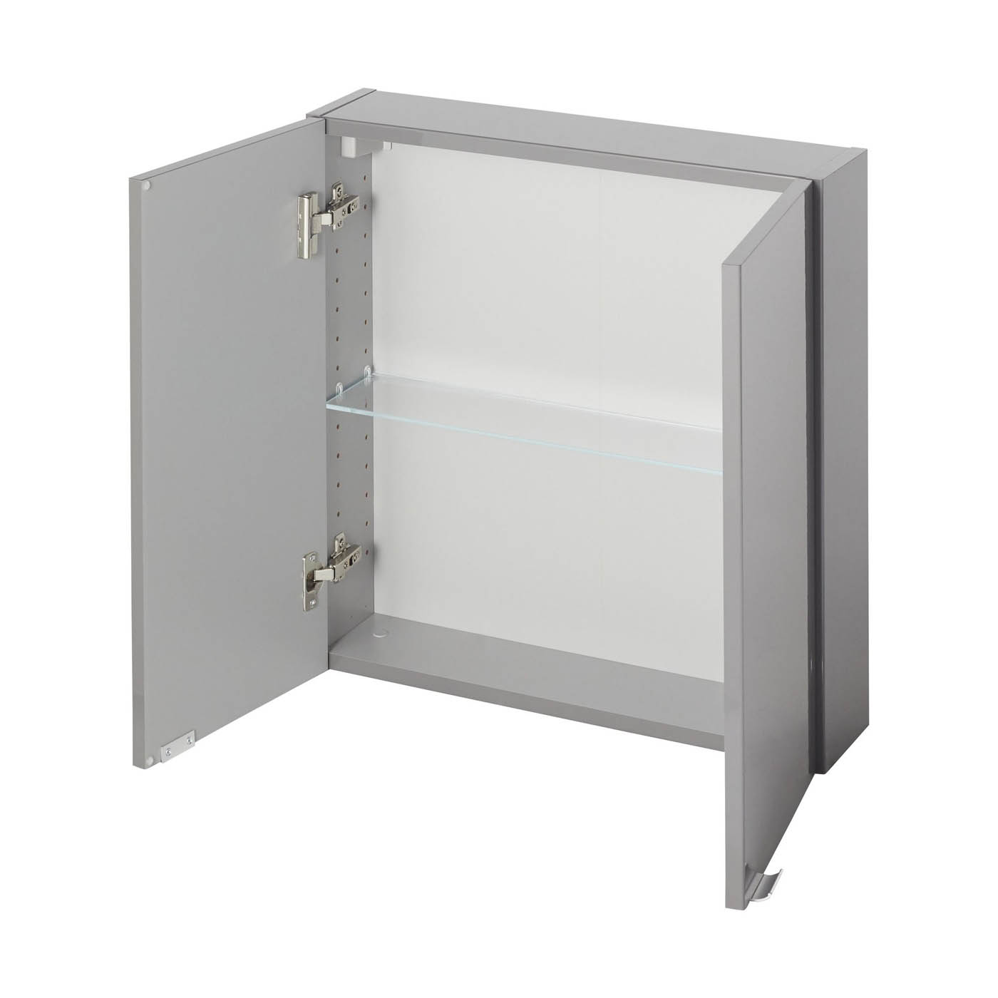 GoodHome Imandra Compact Gloss Anthracite Bathroom Double Wall cabinet (H)60cm (W)6cm - Image 6