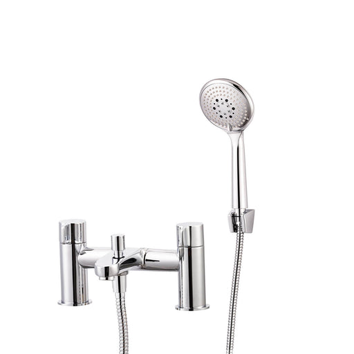 GoodHome Bath Filler Tap With Handset Kit Chrome 3 Spray Pattern Lever Modern - Image 1