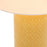 Table Lamp Embossed Ceramic Ochre Cylinder Yellow Modern Bedside Living Room - Image 2