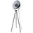 Floor Lamp Standing Retro Tripod Adjustable Round Head Black Chrome Effect 153cm - Image 1