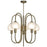 Pendant Ceiling Light 5 Way Antique Brass Adjustable Height Frosted (Dia)50cm - Image 3