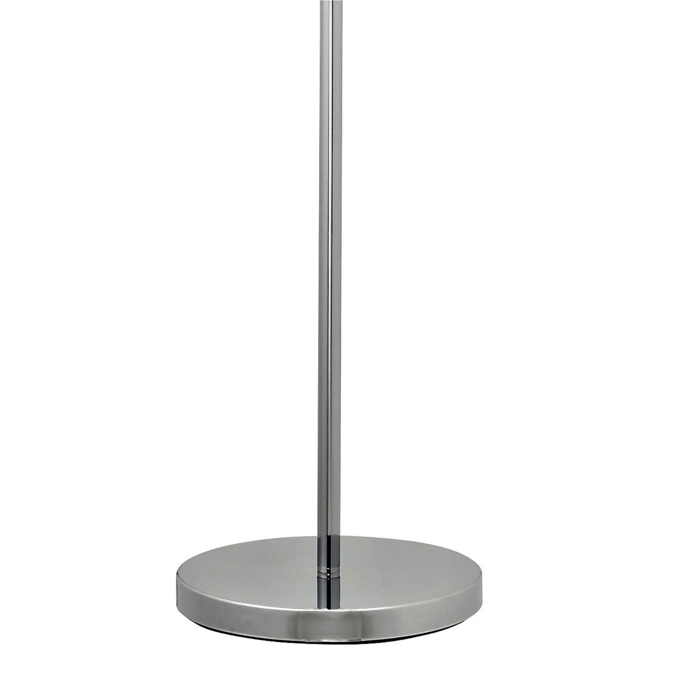 Floor Lamp Round Metal Shade Chrome Effect Roccheta Livingroom Bedroom (H)1660mm - Image 4