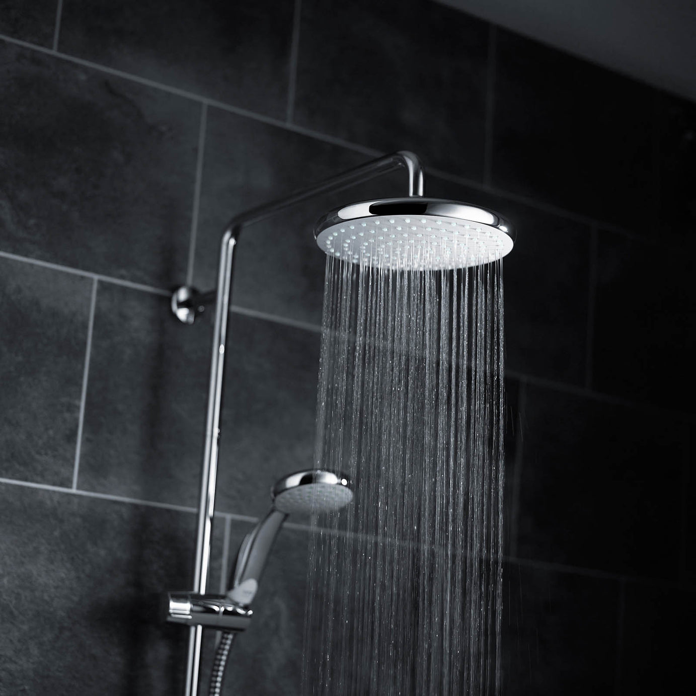 Mira Mixer Shower Dual Pumped 9.8kW White 4 Spray Pattern Bathroom Round Head - Image 8