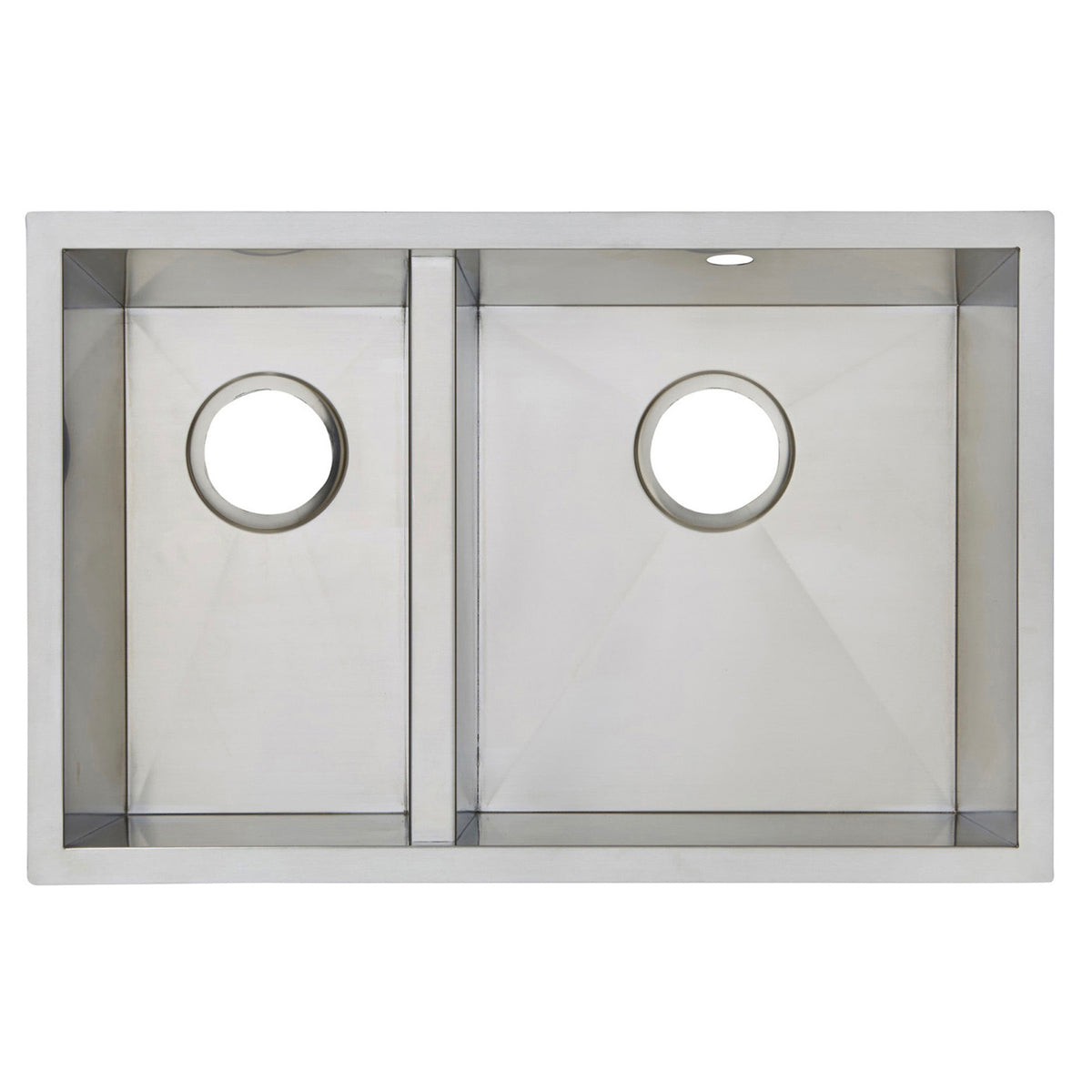 Kitchen Sink 1.5 Bowl Stainless Steel Rectangular Basin Modern (W)45x(L)69.2cm - Image 1