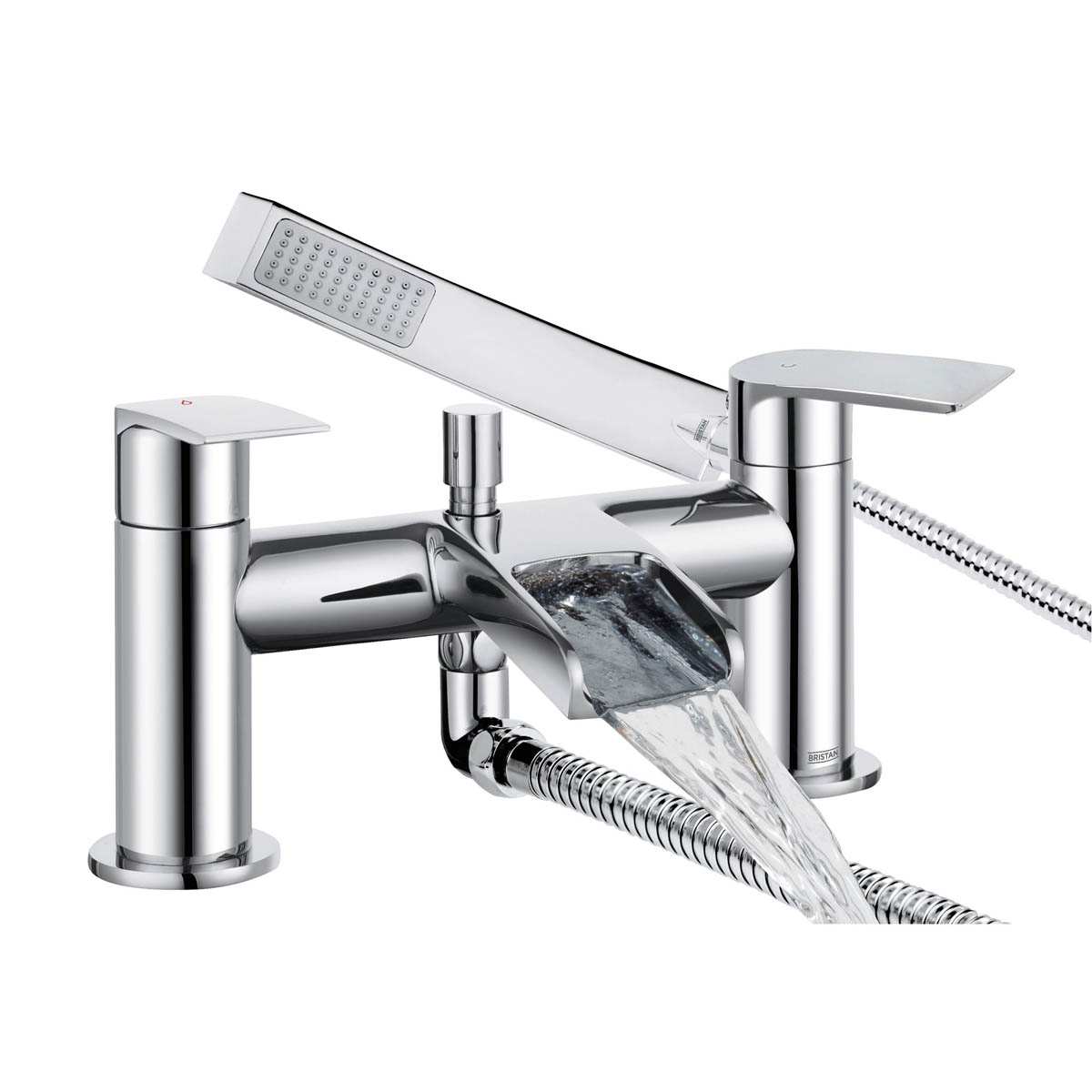 Bristan Bath Filler Tap Mixer With Hand Held Set Chrome ¼ Turn Contemporary - Image 4