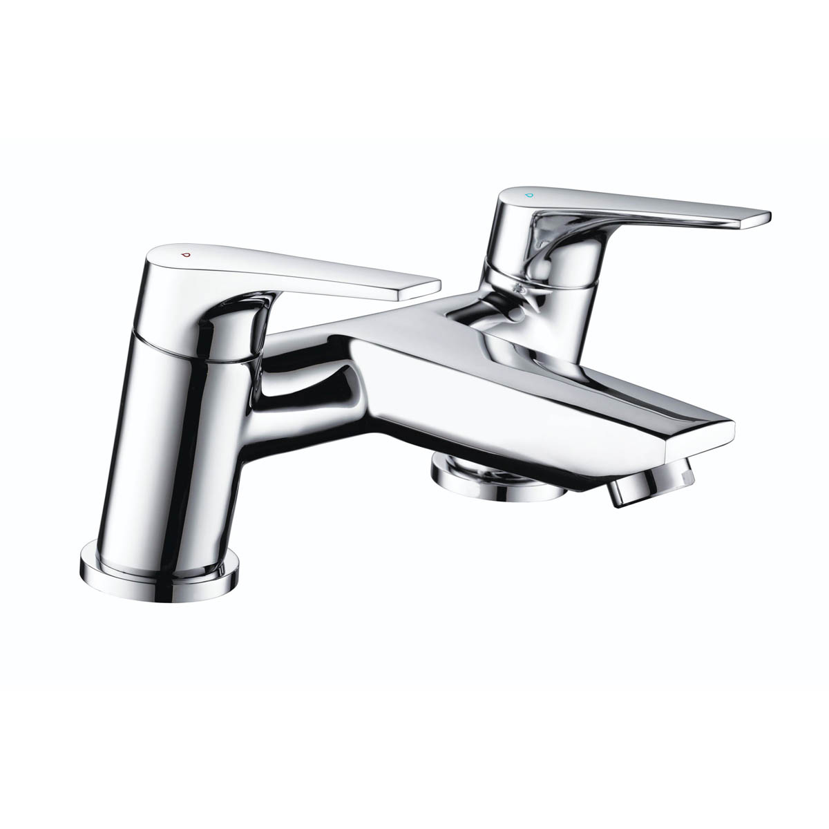 Bristan Bath Filler Tap Mixer Brass Chrome Effect Deck Mounted Contemporary - Image 1