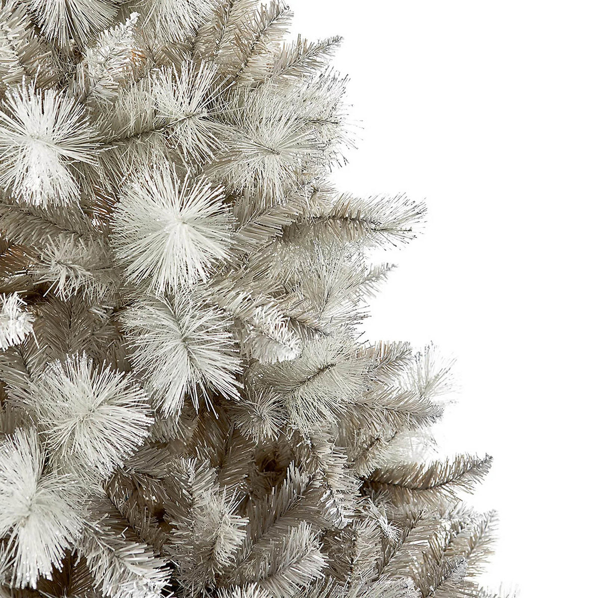 Silver Tipped Fir Artificial Christmas Tree 6ft Grey Hinged Full Xmas - Image 3