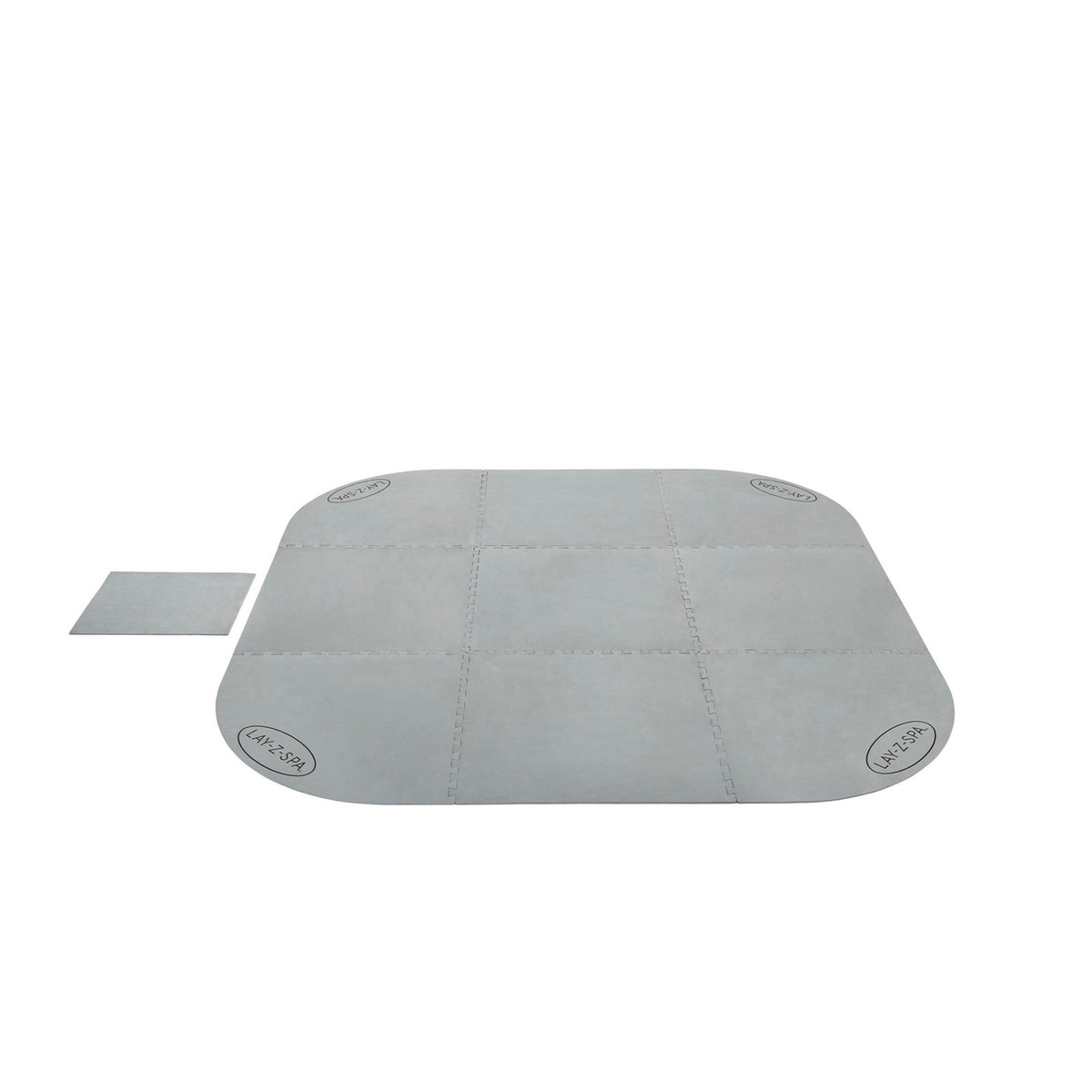 Lay-Z-Spa Hot Tub Floor Protector Grey Plastic Ground Garden Mat Sheet - Image 1