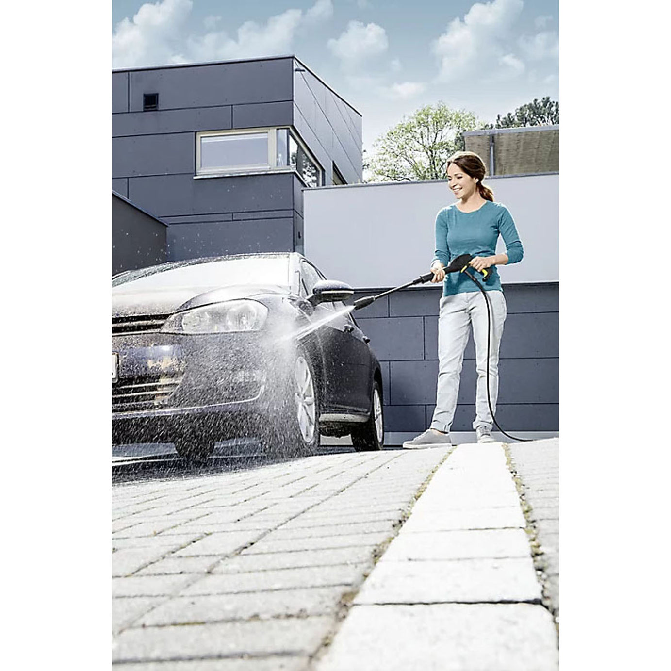 Karcher K2 Pressure Washer 110 Bar 1400W Electric Jet Wash Patio Car Cleaner - Image 3