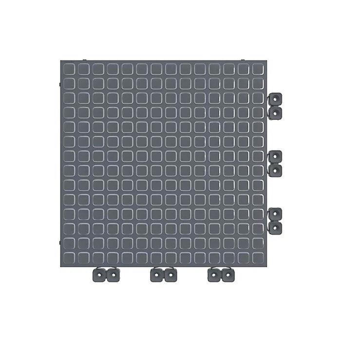 Interlocking Floor Tile Graphite Grey Durable Anti Slip Robust Pack of 9 - Image 3