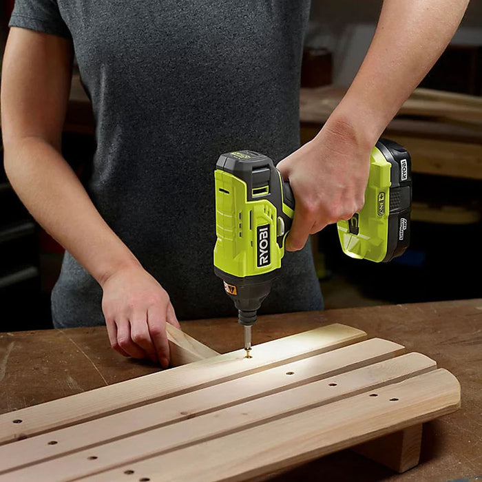 Ryobi Impact Driver 18V Cordless LED Light Variable speed Fan Cooled Bare Unit - Image 5