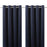 Curtains Pair Lined Eyelet Deep Navy Plain Heavy Weight (W)167Cm (L)183Cm - Image 1